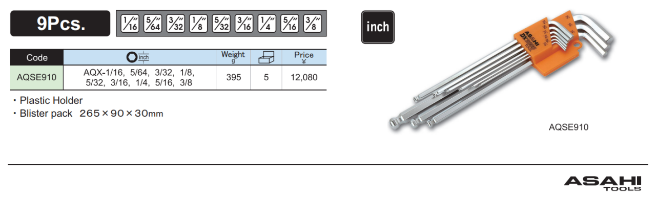 bo-luc-giac-he-inch-asahi-aqse910 bo-luc-giac-he-inch-asahi-aqse910