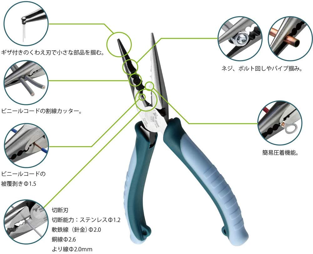 PW-232DG Kìm nhọn đa năng có bấm cos