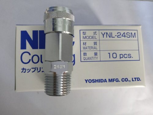 Đầu nối nhanh khí nén tự động NKC YNL-24SM