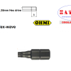 V-27T T20x6.35x25.4(5x10) OHMI Mũi vặn vít / Screw Driver Bits V-27 6.35mm Hex drive Hex-wave