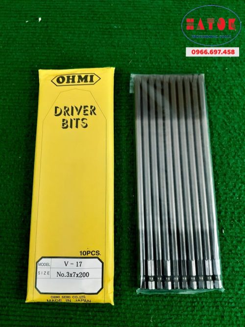Screw Driver Bits OHMI V-17 No.3x7x200