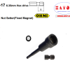 V-17B H13x150 MAG (A=7.5) OHMI Đầu vặn bulong có nam châm cố định /Screw Driver Bits V-17 6.35mm Hex drive Nut Setter(Fixed Magnet)