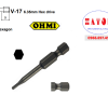 Đầu vặn vít ổ lục giác OHMI V-17X (H0.71x10)x6.35x50 B
