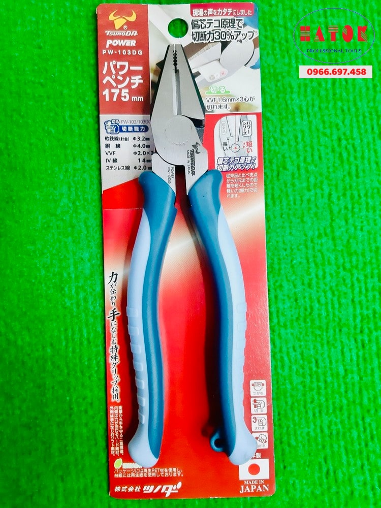 Kìm điện cao cấp Tsunoda PW-103DG