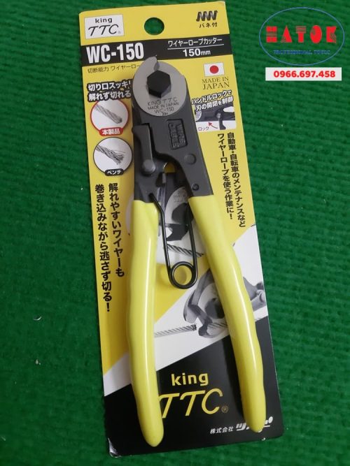 Kìm cộng lực cắt cáp xoắn King TTC WC-150 / Wire Rope Cutter