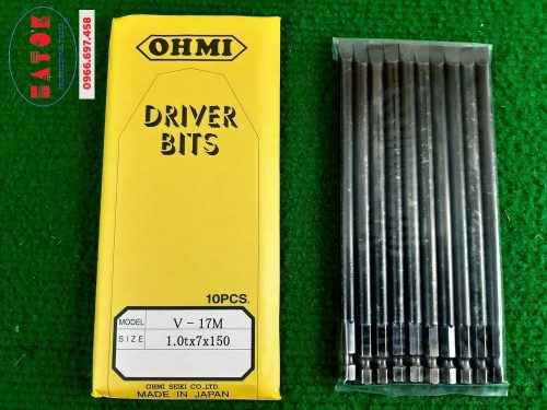 Screw-Driver-Bits-OHMI-V-17M-1.0tx7x200