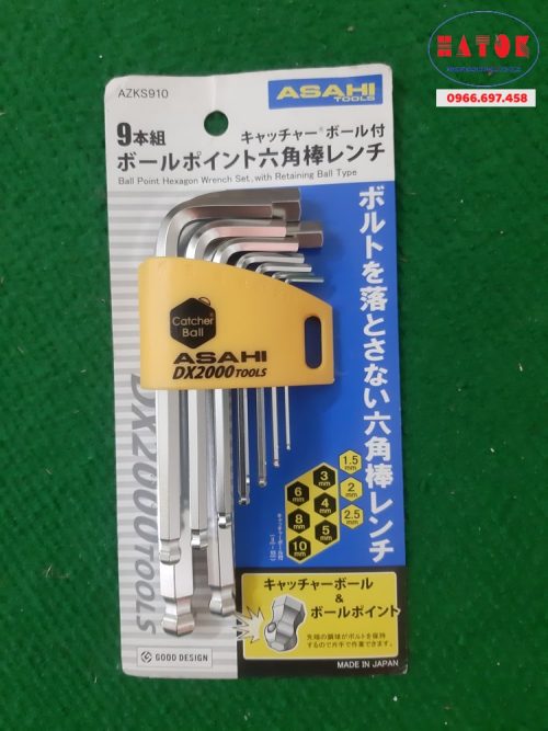 Bộ lục giác bi ngắn chống trượt Asahi AZKS910