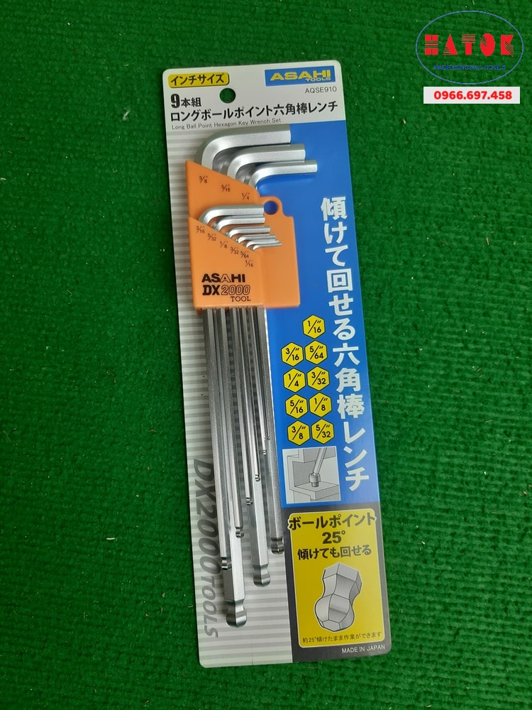 Bộ lục giác hệ inch Nhật Bản AQSE910