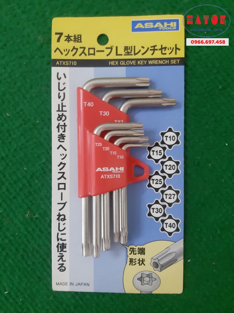 Bộ lục giác hoa thị lỗ Asahi ATXS710