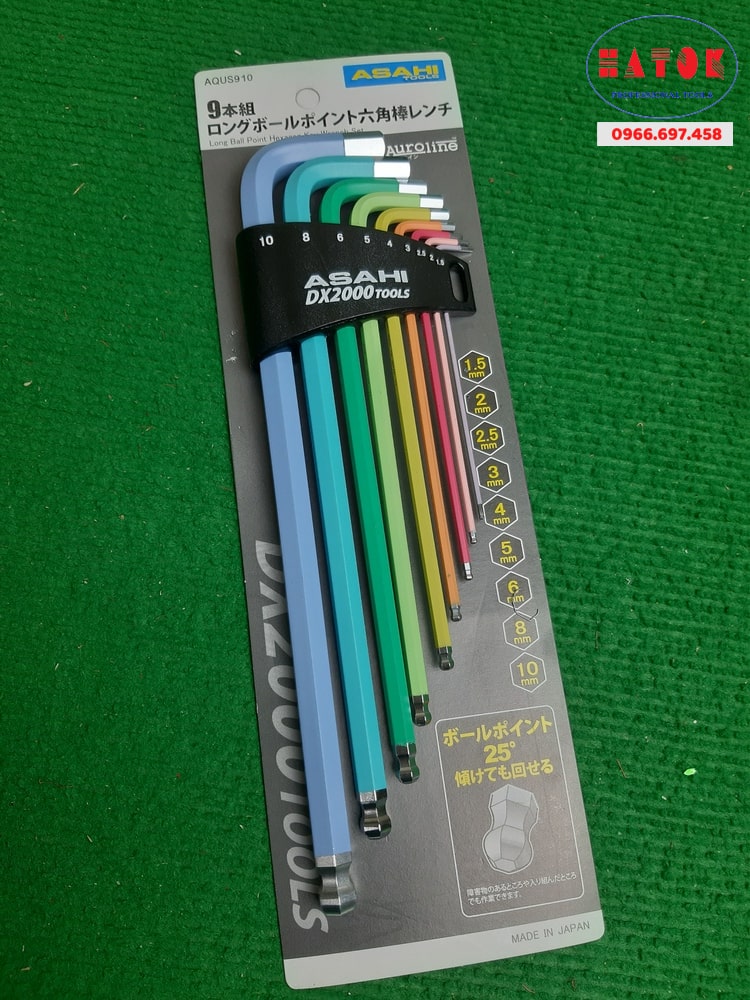 Bộ lục giác sơn tĩnh điện Asahi AQUS910