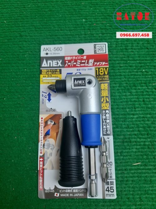 Đầu chuyển đổi chữ L dùng súng điện ANEX AKL-560