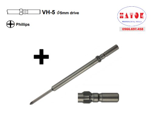 Mũi bắn vít điện tử OHMI VH-5 No.1x5x100(3x30)