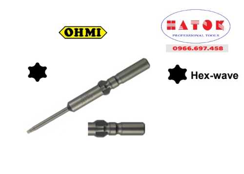 Đầu bắt vít hình sao T10 OHMI VH-5T T10x5x60(3x20)