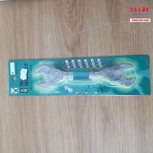 Bộ cờ lê 2 đầu miệng loại mỏng Asahi SNT0550