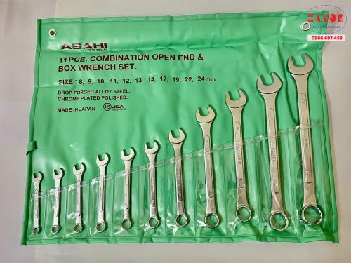 Bộ cờ lê vòng miệng 11 chi tiết ASAHI 1011M-1