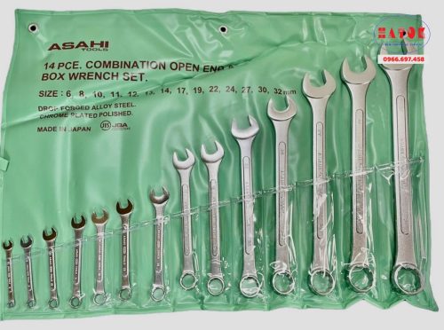 Bộ cờ lê vòng miệng 6-32mm ASAHI 1014M-2