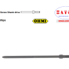 Mũi vít bake chuôi gài ren OHMI MV-43 No.0x4x74(2.5x59)