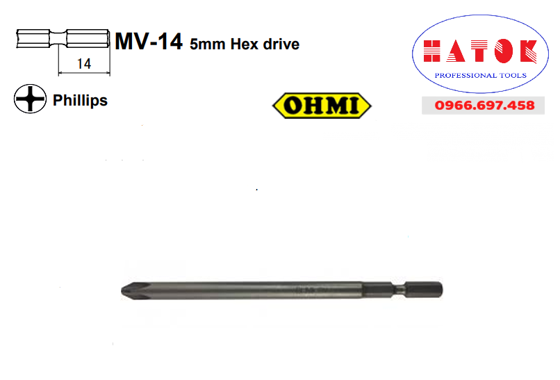 Mũi vít bake OHMI MV-14