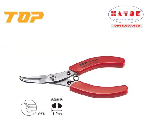 Kìm mũi cong thép không gỉ Top NN-100BN