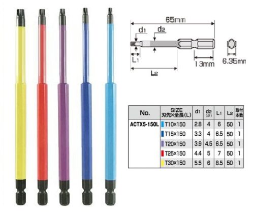 Mũi vít hoa thị Anex ACTX5-150L