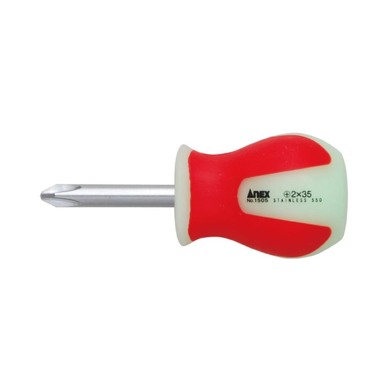 Tô vít ngắn inox phát quang Anex No.1505+2x35
